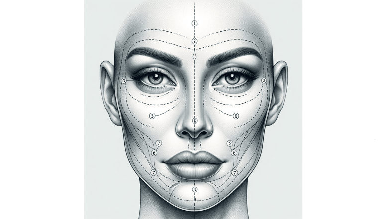 8 point facelift injection areas